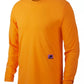 Nike Men's Dri-Fit Long-Sleeve Training Top Orange Size Small