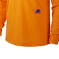 Nike Men's Dri-Fit Long-Sleeve Training Top Orange Size XX-Large