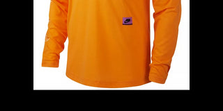 Nike Men's Dri-Fit Long-Sleeve Training Top Orange Size XX-Large