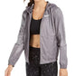 Nike Women's Essential Water-Repellent Hooded Running Jacket Charcoal Size Medium