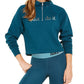 Nike Women's Sportswear Shine Metallic Graphic Half Zip Top Green Size Small