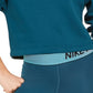 Nike Women's Sportswear Shine Metallic Graphic Half Zip Top Green Size Small