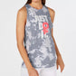 Nike Women's Dri Fit Printed Just Do It Training Top Charcoal Size Medium