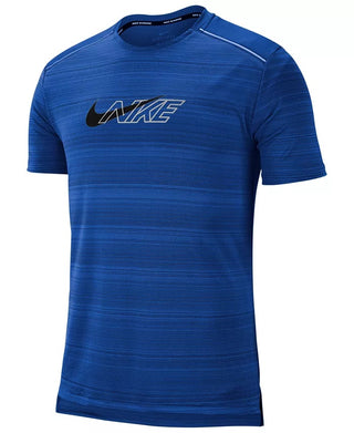 Nike Men's Miler Dri-Fit Flash Running T-Shirt Bright Blue Size Small