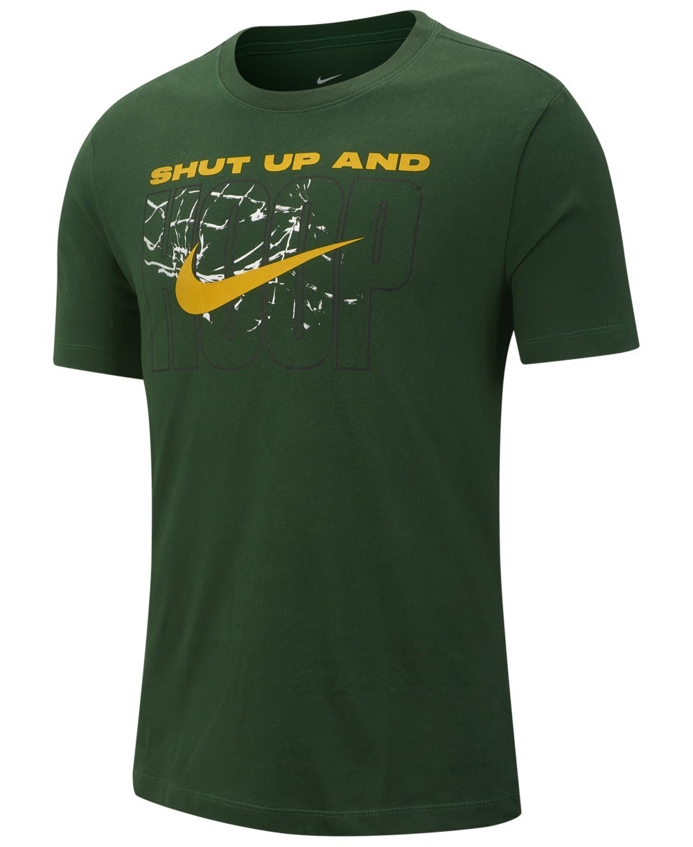 Nike Men's Dri Fit Graphic Basketball T Shirt Green Size XX-Large