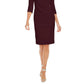 Calvin Klein Women's Off-The-Shoulder Sheath Dress Purple Size 8