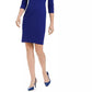 Calvin Klein Women's U-Neck Sheath Dress Blue Size 6