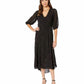 Calvin Klein Women's Shadow Stripe Maxi Dress Black Size 2
