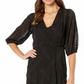 Calvin Klein Women's Shadow Stripe Maxi Dress Black Size 2