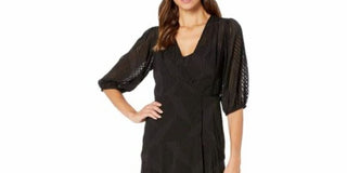 Calvin Klein Women's Shadow Stripe Maxi Dress Black Size 2