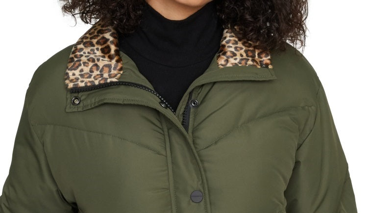 Sanctuary Women's Alpine Puffer Jacket Green Size Medium