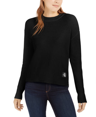 Calvin Klein Women's Jeans Crewneck Sweater Black Size Small