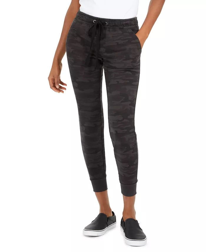 Sanctuary Women's Camo Drawstring Pants Black Size Small