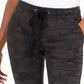 Sanctuary Women's Camo Drawstring Pants Black Size Small
