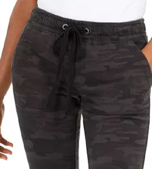 Sanctuary Women's Camo Drawstring Pants Black Size Small