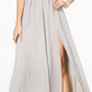 Emerald Sundae Junior's Embellished Lace Bodice Gown Grey Size Medium