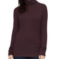 Sanctuary Women's Solid Turtleneck Top Purple Size Medium