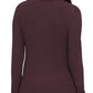 Sanctuary Women's Solid Turtleneck Top Purple Size Medium