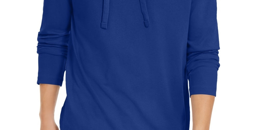 Michael Kors Men's Luxe Cotton Hoodie Blue Size XX-Large