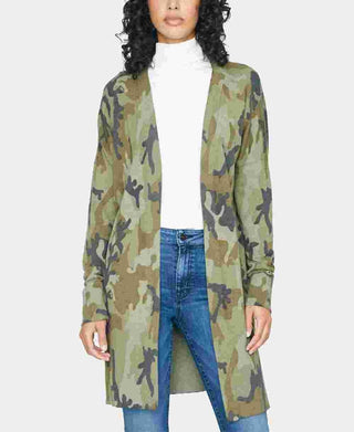 Sanctuary Women's Lenox Long Cotton Blend Cardigan Green Size Medium