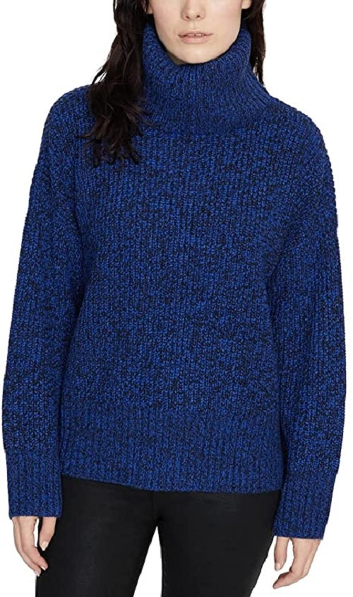 Sanctuary Women's The Roll Neck Sweater Heather/Black Black Size Small