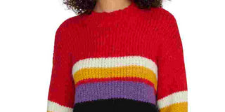 Sanctuary Women's Block Long Sleeve Crew Neck Sweater Black Size X-Small