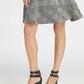 Dkny Women's Texture Knit Zipper Fit & Flare Dress Gray Size 6