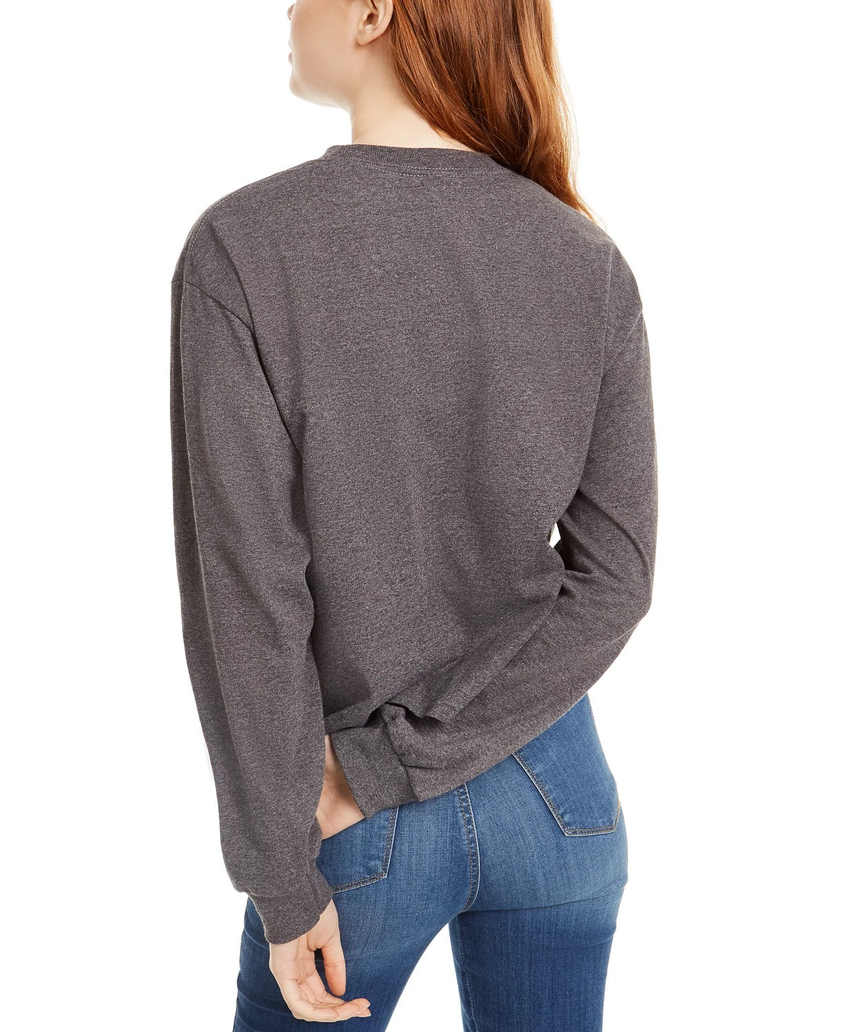 Mad Engine Disney Juniors' Frozen Journey Long-Sleeved Graphic T-Shirt Charcoal Size Medium