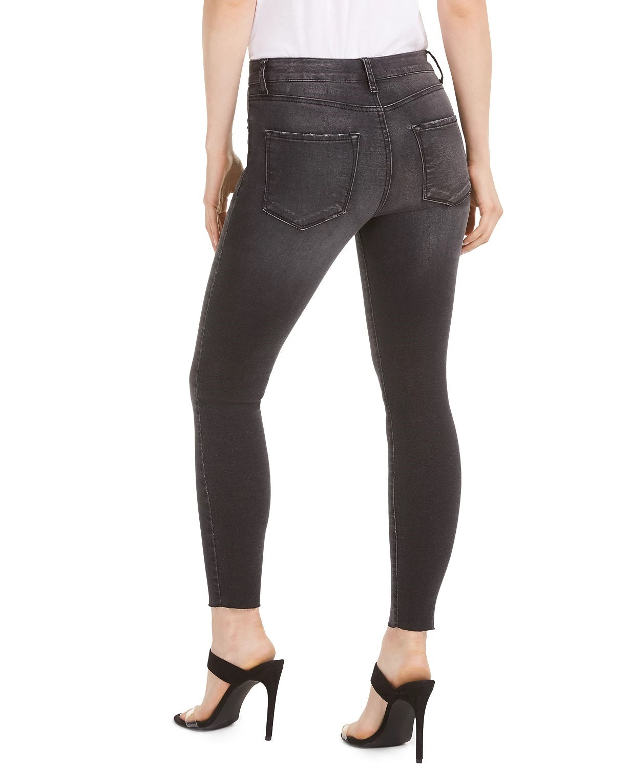 STS Blue Women's Ellie Raw Hem Ankle Skinny Jeans Black Size 26