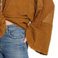 Free People Women's Azalea Wrap Top Size Pink Beige khaki Size X-Small