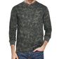 Weatherproof Vintage Men's Abstract Print Henley Green Size Large Medium
