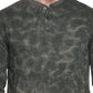 Weatherproof Vintage Men's Abstract Print Henley Green Size Large Medium