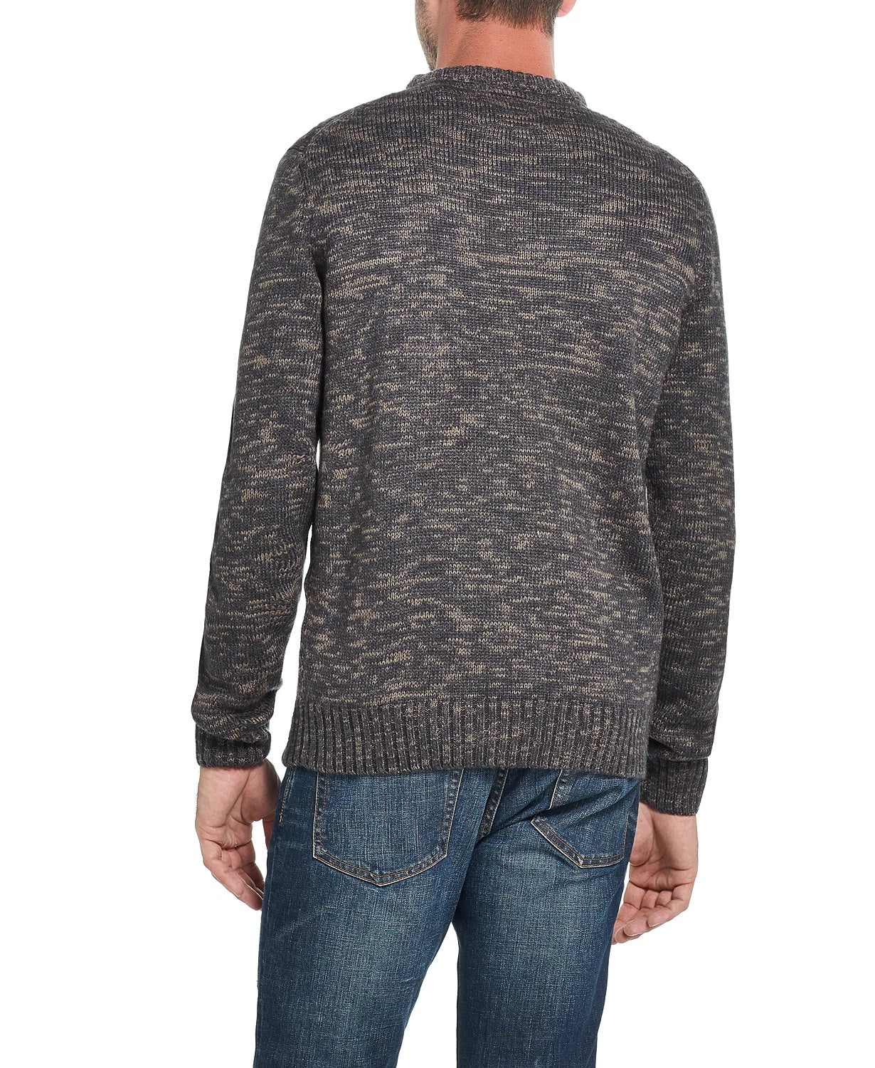 Weatherproof Vintage Men's Cross Stitch Sweater Beige Size X-Large