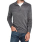 Weatherproof Vintage Men's Soft Touch Quarter Zip Sweater Grey Size X-Large