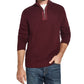 Weatherproof Vintage Men's Sweater 1/2 Zip Waffle Knit Pullover Red Size XX-Large