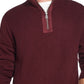 Weatherproof Vintage Men's Sweater 1/2 Zip Waffle Knit Pullover Red Size XX-Large