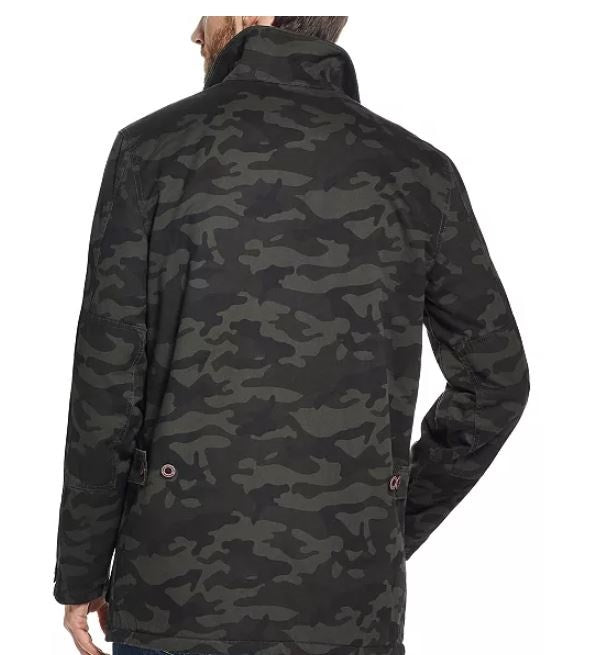 Weatherproof Vintage Men's Fleece Lined Camo Jacket Green Size Small