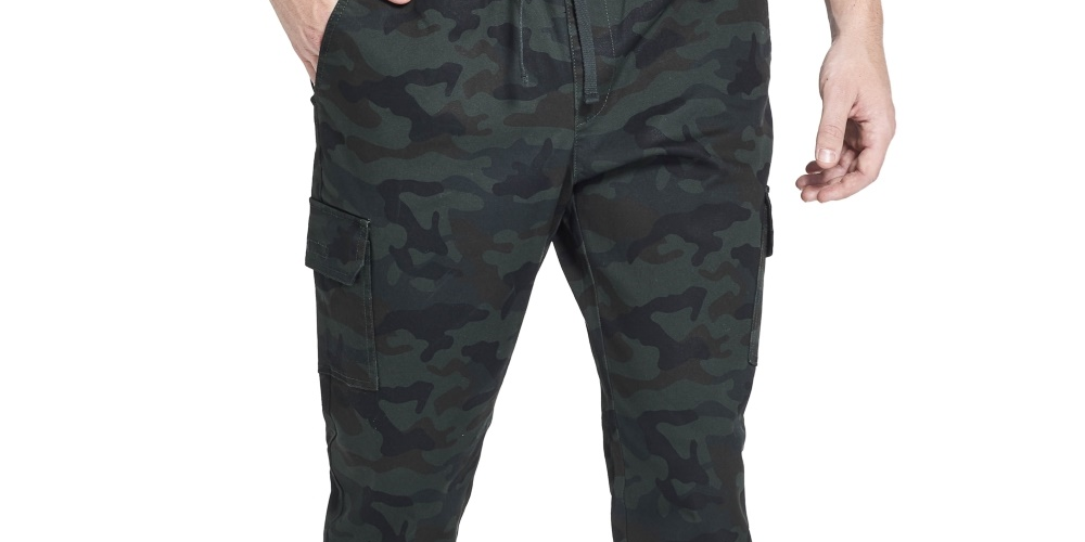 Weatherproof Vintage Men's Camo Cargo Pants Green Size Small