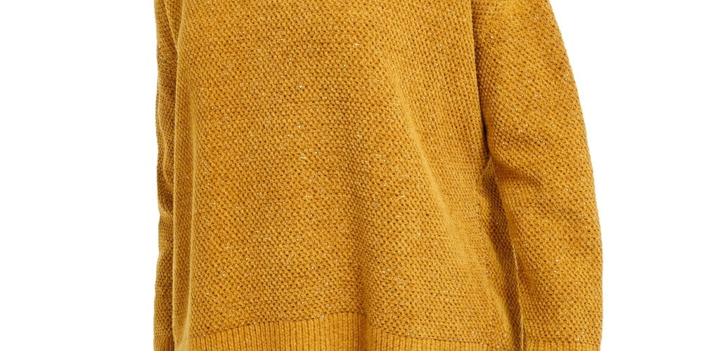 Eileen Fisher Women's Crewneck Organic Cotton Sweater Yellow Size Petite Medium