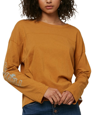 O'Neill Junior's Sandy Cotton Rugby Top Gold Size Medium