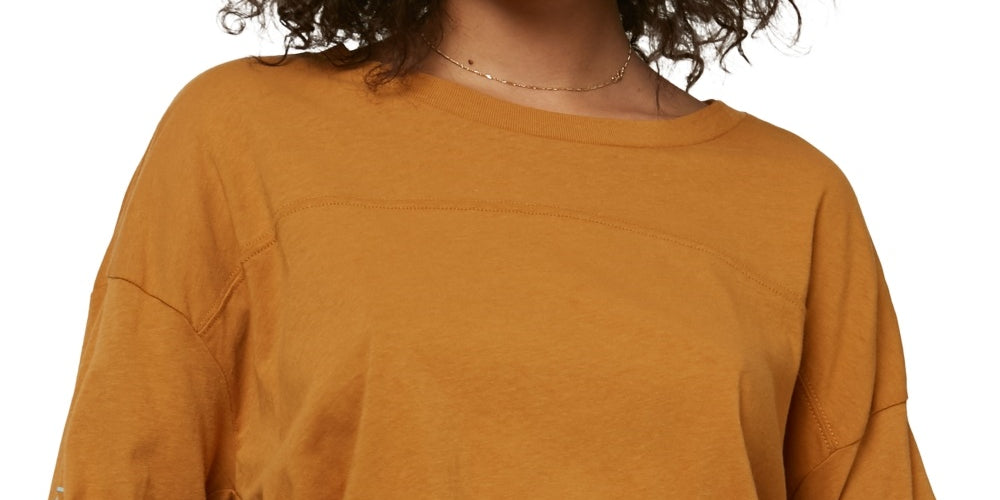 O'Neill Junior's Sandy Cotton Rugby Top Gold Size Medium