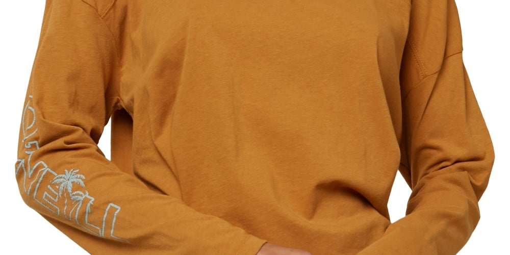 O'Neill Junior's Sandy Cotton Rugby Top Gold Size Medium