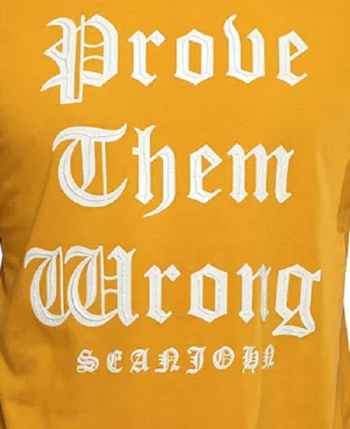 Sean John Men's Prove Them Wrong T-Shirt Brown Size Small