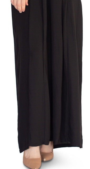 Verona Collection Women's Alicia Modest Maxi Skirt Black Size XX-Large