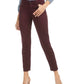 JEN7 by 7 For All Mankind Women's Sateen Ankle Skinny Jeans Dark Beige Size 10