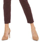 JEN7 by 7 For All Mankind Women's Sateen Ankle Skinny Jeans Dark Beige Size 10