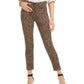 Jen 7 by 7 For All Mankind Women's Animal Printed Ankle Skinny Jeans Beige Size 2