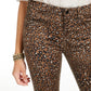 Jen 7 by 7 For All Mankind Women's Animal Printed Ankle Skinny Jeans Beige Size 2