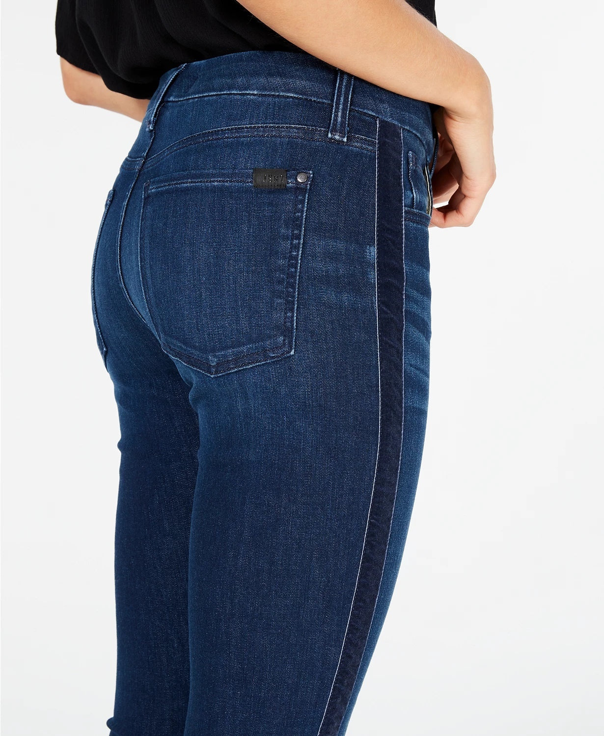 Jen 7 by 7 For All Mankind Women's Tuxedo Ankle Skinny Jeans Blue Size 12