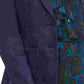Tommy Hilfiger Women's Faux Suede Notched Lapel Blazer Blue Size 16